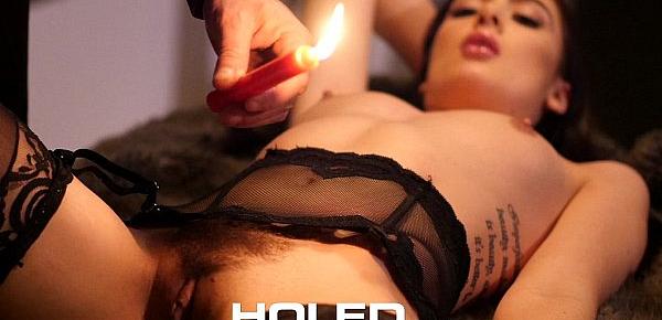 HOLED - Sultry Marley Brinx hot candle wax play and anal - New Site